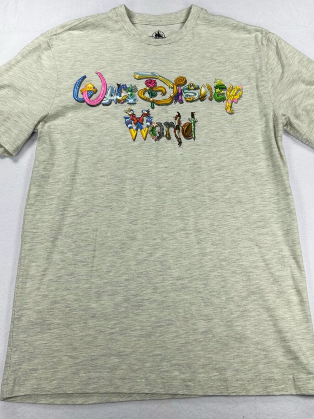 Walt Disney World Princess Marquee Logo Tee Women's Size Small Whimsical Fairy